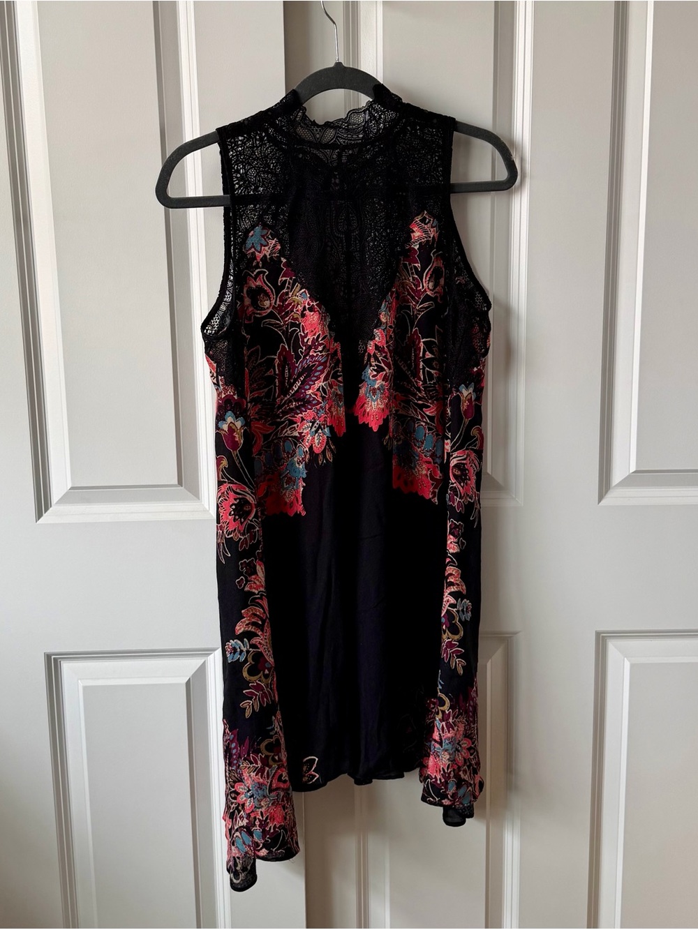 Free People Marsha Floral Lace Mini Dress Size M